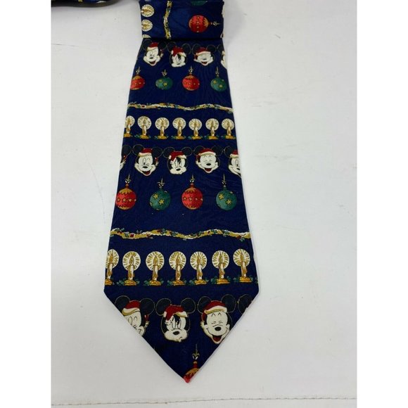 Disney Mickey Mouse as Santa Holiday Christmas Tie Necktie - Picture 3 of 3